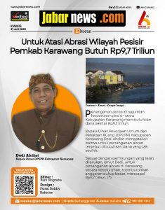 Untuk Atasi Abrasi Wilayah Pesisir Pemkab Karawang Butuh Rp9,7 Triliun
