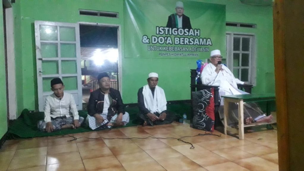 Yakin Ade Yasin Bebas, Habaib, Kiai dan Ribuan Santri Gelar Istigasah