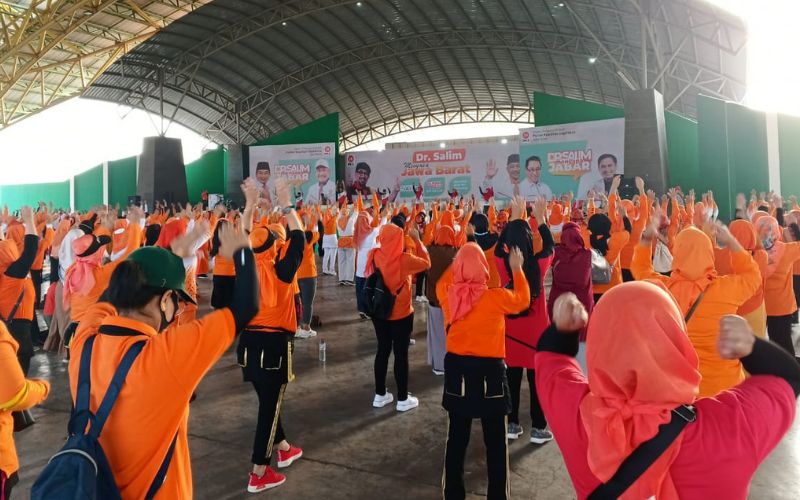 Meriahkan Salim Expo, Ratusan Kader PKS se-Bandung Raya Berkumpul di Soreang