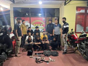 Geng Motor Binjai Diamankan, Polisi Sita Senjata Tajam