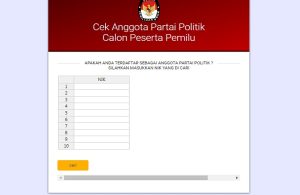 Waspada Nama Kalian Dimasukan Anggota Parpol, Cek Sekarang Juga di Sini!