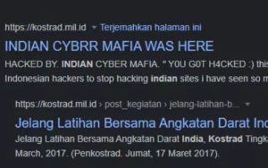 Walah! Situs Resmi Kostrad Dibobol Hacker, Ada Tulisan Hacked by Indian Cyber Mafia