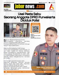 Usai Pesta Sabu Seorang Anggota DPRD Purwakarta Diciduk Polisi