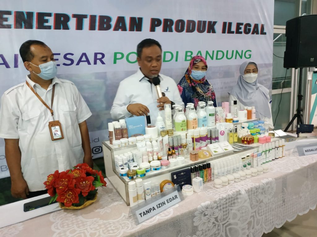 BPOM Bandung Sita Ribuan Kosmetik Ilegal Dari 30 Lokasi