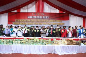 Polda Sumatra Utara Musnahkan 253 Kilogram Sabu, 33.183 Butir Pil Ekatasi