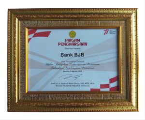 Tingkatkan Kesejahteraan Pelaku Sektor Pertanian, Bank BJB Raih Penghargaan Kementan RI