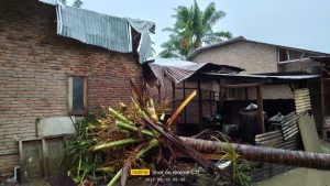 Angin Puting Beliung Rusak Rumah di Serdang Bedagai