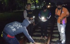 Seorang Pria Tanpa Identitas Ditemukan Tewas Dekat Lanud Wiriadinata, Diduga Diseruduk Kereta Api