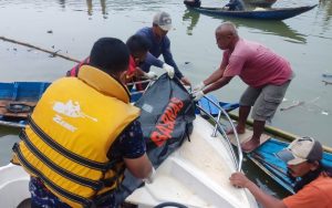 Dramatis, Basarnas Nias Evakuasi Nelayan Dari Sungai Hilisataro Dengan Kondisi Meninggal Dunia
