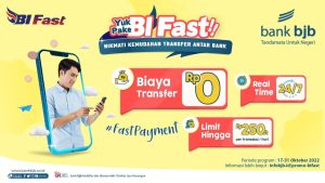 Praktis! Transfer Dana dari bank bjb Lewat BI Fast, Ada Promo Nol Rupiah