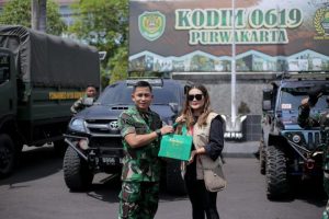Kodim 0619 Purwakarta Bersama Gentong Geulis Buka Dapur Umum Untuk Korban Gempa Cianjur.