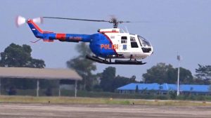 Helikopter Polri jatuh