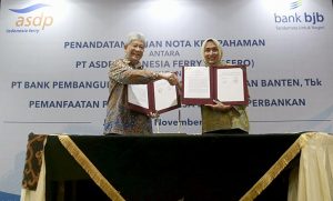 Bank BJB Teken Kerjasama Pemanfaatan Produk Perbankan dengan PT ASDP Indonesia Ferry
