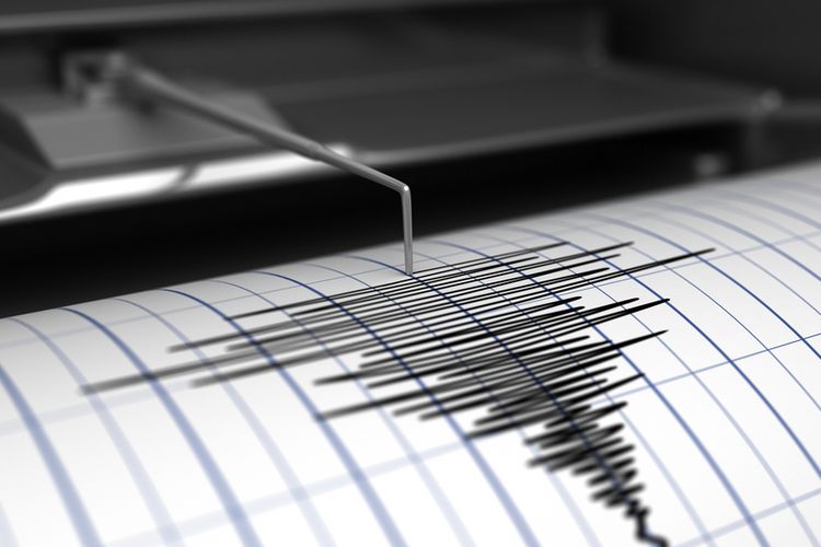 Ilustrasi gempa bumi Pangandaran