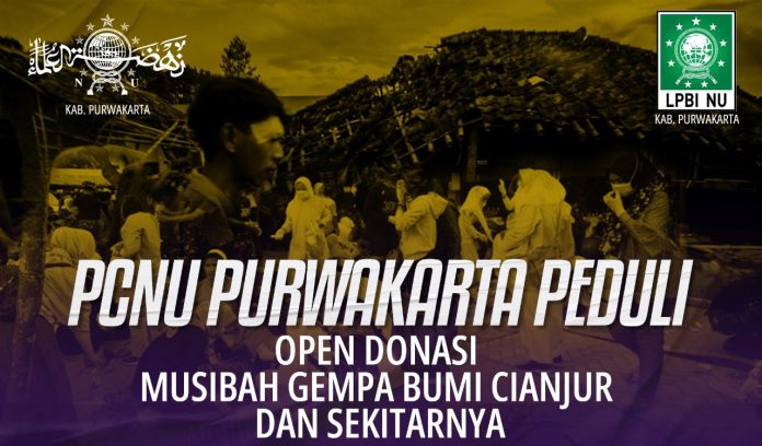 PCNU Purwakarta open donasi gempa Cianjur