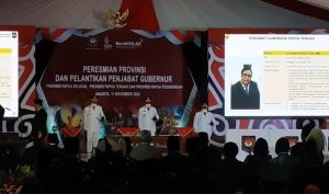 Pelantikan Pj Gubernur Provinsi baru di wilayah Papua