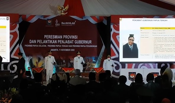 Pelantikan Pj Gubernur Provinsi baru di wilayah Papua