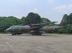 TNI AU Kerahkan Pesawat CN-295, Temukan Tumpahan Minyak di Sekitar Jatuhnya Helikopter Milik Polri