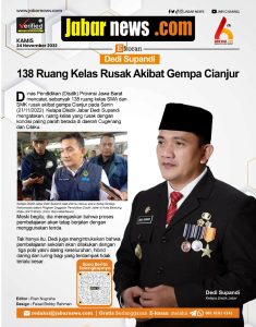 138 Ruang Kelas Rusak Akibat Gempa Cianjur