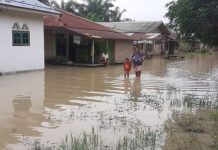 Banjir Sei Rampah berangsut surut.