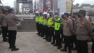 Gelar Apel, Personel Polres Cianjur Pengamanan Malam Tahun Baru 2023