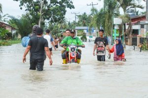 Benteng Sungai Jebol, Ratusan Rumah di Desa Suka Damai, Serdang Bedagai Terendam Banjir