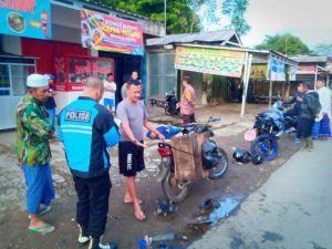 Gagal Nyalip, 2 Motor Adu Banteng Di Kecamatan Bojong, Purwakarta