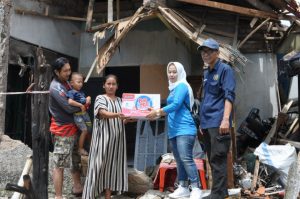 PWI Kota Bandung dan IKWI Ikut Beri Bantuan Korban Gempa Cianjur