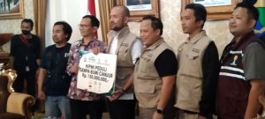 HIPMI Sumbang Rp150 Juta dan Logistik untuk Warga Terdampak Gempa Cianjur
