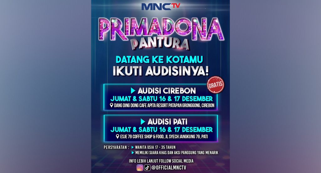 Primadona Pantura, Kompetisi Dangdut Pantura Siap Hiasi Layar Kaca Pemirsa MNCTV!