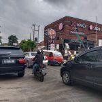 Kondisi jalur di depan J.CO Donuts & Coffee Purwakarta. (Foto: Gin/Jabarnews)