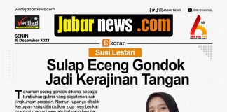 Sulap Eceng Gondok Jadi Kejaninan Tangan