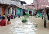 Kampung Semut kawasan paling terdampak banjir di Kota Tebing Tinggi. (ahmad).