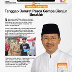 Tanggap Darurat Pasca Gempa Cianjur Berakhir