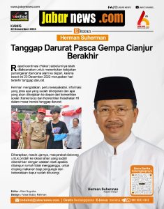 Tanggap Darurat Pasca Gempa Cianjur Berakhir