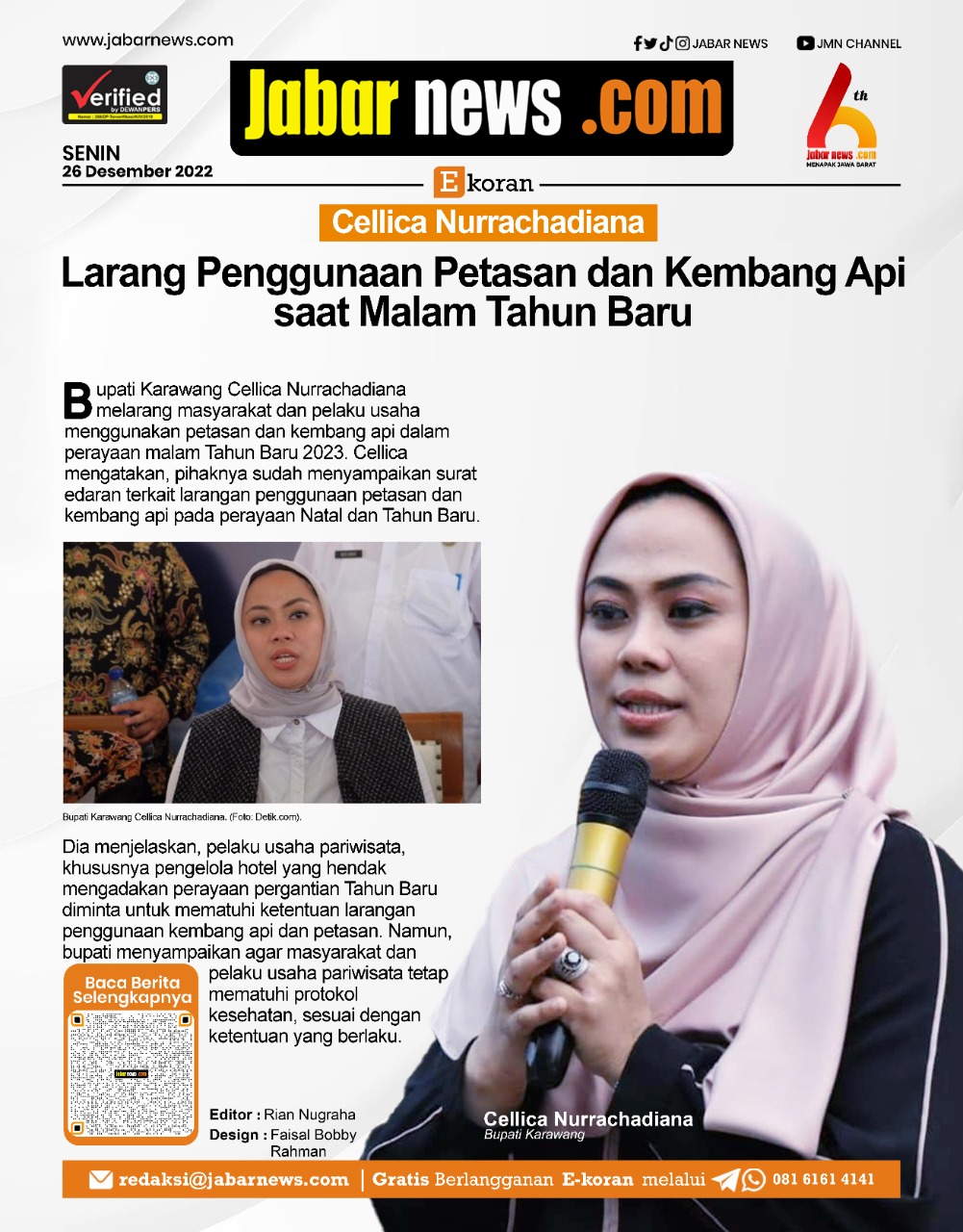 Larang Penggunaan Petasan dan Kembang Api saat Malam Tahun Baru