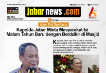 Kapolda Jabar Minta Masyarakat Isi Malam Tahun Baru dengan Berdzikir di Masjid