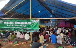NU Dirikan Masjid dan Madrasah Sementara untuk Pengungsi Korban Gempa Cianjur