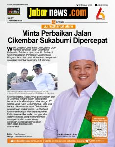 Uu Ruzhanul Ulum Minta Perbaikan Jalan Cikembar Sukabumi Dipercepat