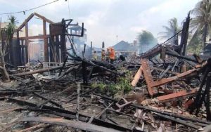 Rumah Makan Ampera di Kota Bandung Hangus Terbakar