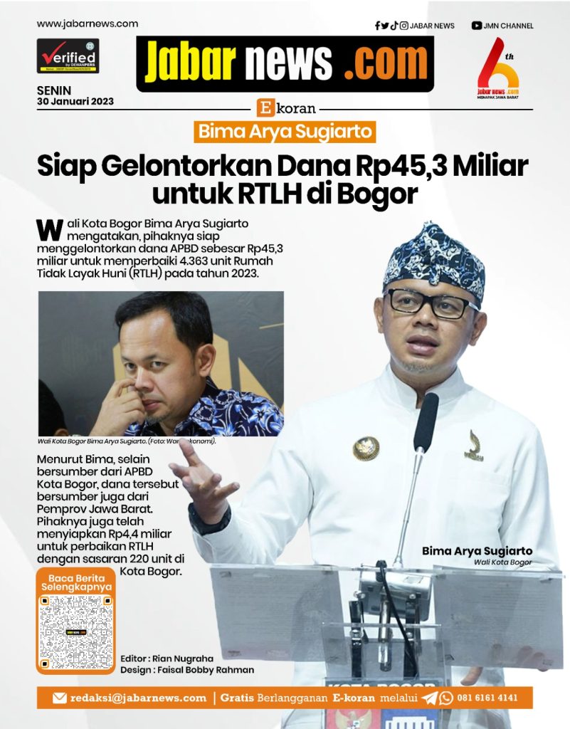 Bima Arya Sugiarto Siap Gelontorkan Dana Rp45,3 Miliar untuk RTLH di Bogor