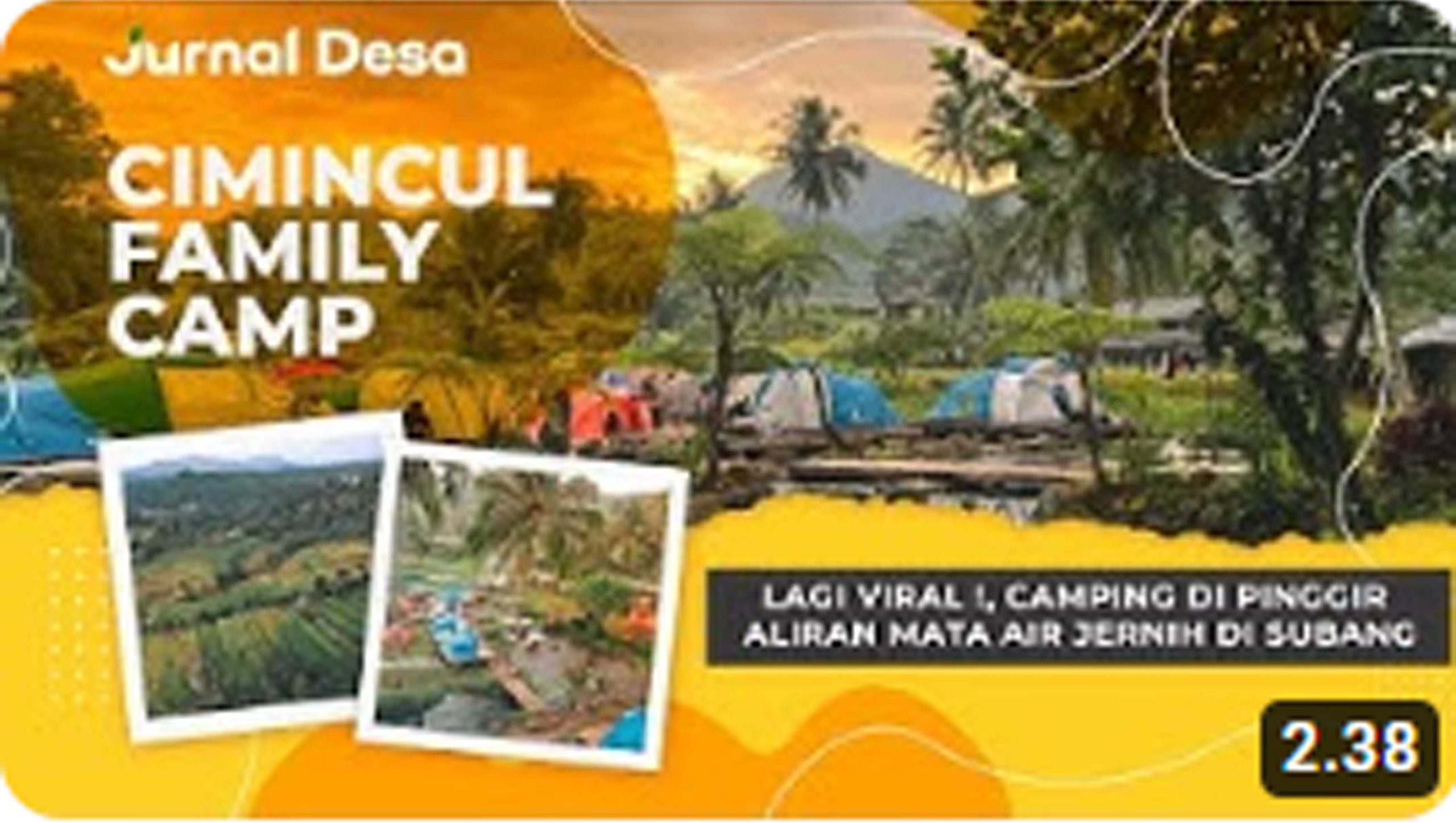 Kawasan wisata mata air Cimincul Subang