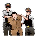Ilustrasi penangkapan seorang pria di kuningan oleh aparat kepolisian