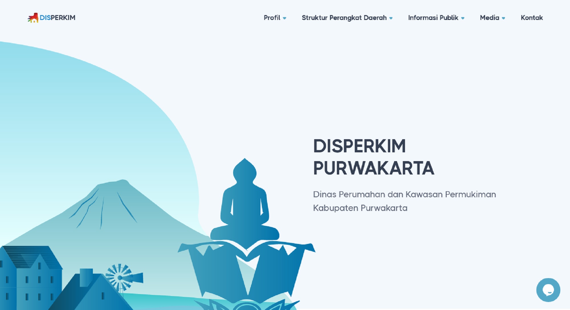 Tangkapan Layar Halaman Web Disperkim Purwakarta