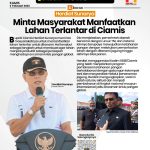 Herdiat Sunarya Minta Masyarakat Manfaatkan Lahan Terlantar di Ciamis
