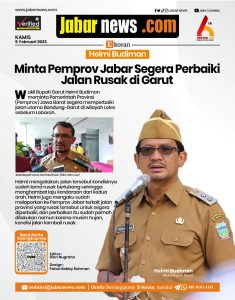 Helmi Budiman Minta Pemprov Jabar Segera Perbaiki Jalan Rusak di Garut