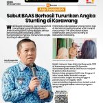 Asep Syaepuloh Sebut BAAS Brhasil Turunkan Stunting di Karawang