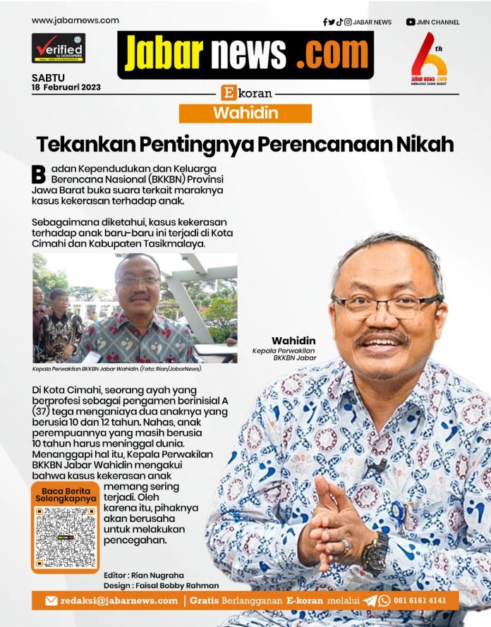 Wahidin Tekankan Pentingnya Perencanaan Nikah