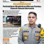 AKBP Edwar Zulkarnain Perintahkan Bhabinkamtibmas Pantau Daerah Rawan Bencana
