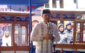 AHY Safari Ramadhan ke Kota Cimahi, Bagi-bagi Puluhan Gerobak